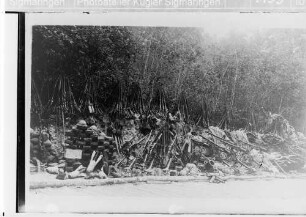 Am 8. Juli beim Sturm auf die Hauptwerke in den Argonnen durch das 123. Grenadierregiment erbeutete französische Waffen
