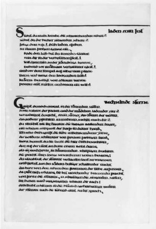Schriftprobe anhand der Maximin-Gedichte von Stefan George