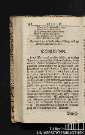 Schluß-Aufgabe.