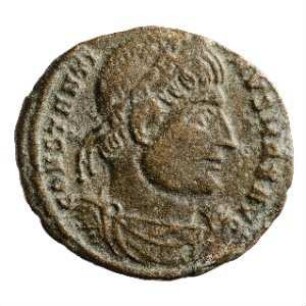 Münze, Follis, Aes 3, 332 - 333 n. Chr.