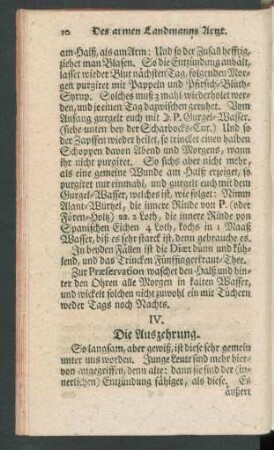 IV. Die Auszehrung