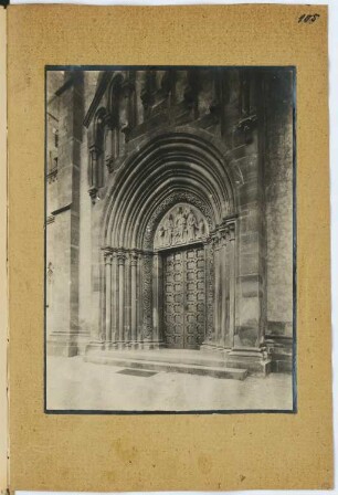 Marienkirche, Gelnhausen: Ansicht Portal (aus: Skizzen- und Fotoalbum 7)
