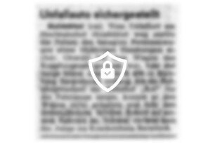 Unfallauto sichergestellt