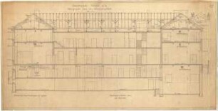 Billing, Hermann; Singen; Krankenhaus - Wirtschaftsgebäude (Längsschnitt)