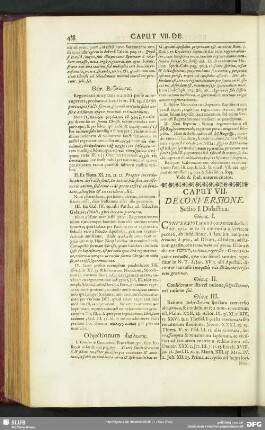 Caput VII. De Conversione