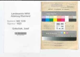 Entnazifizierung Josef Gottschalk , geb. 27.03.1906 (Steiger)