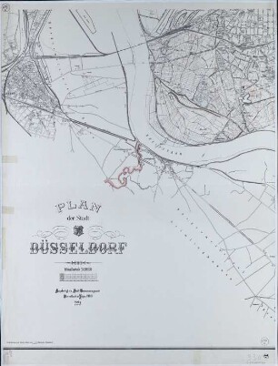 Plan der Stadt Düsseldorf