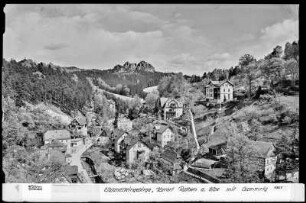 Kurort Rathen an der Elbe mit Gamrig
