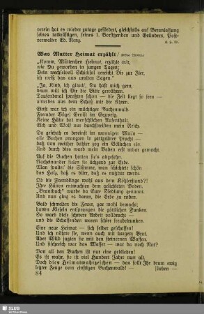 Was Mutter Heimat erzählt