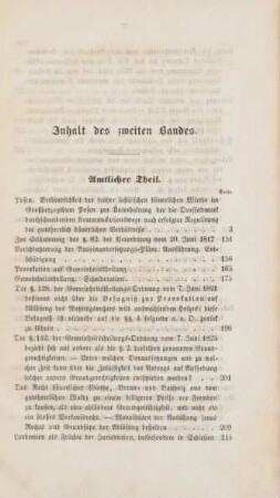 Inhalt des zweiten Bandes