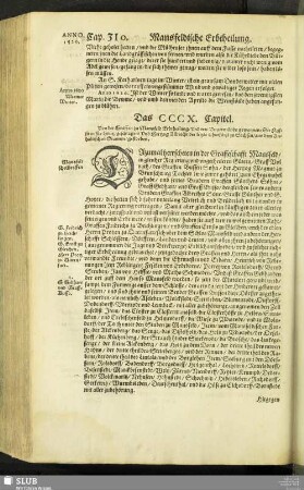 Das CCCX. Capitel