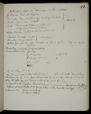 Arithmetisch-algebraische Uebungen. von Blumenthal