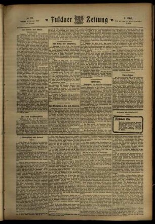 Dritte Ausgabe vom Samstag, den 17. Februar 1912.