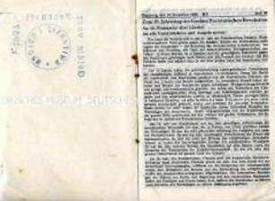 Kommunistische Tarnschrift zum 19. Jahrestag der Oktoberrevolution (ohne Einband)