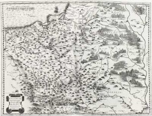 Karte von Polen aus: Abraham Ortelius "Theatrum orbis terrarum"