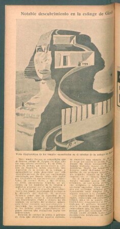 Notable descubrimiento en la esfinge de Gizeh