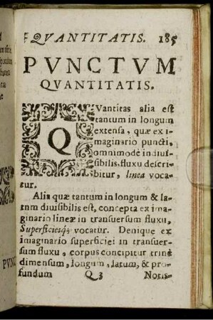 Punctum Quantitatis.