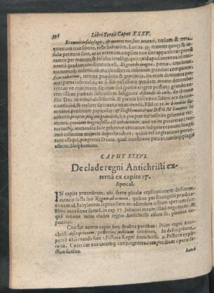 Caput XXXVI. De clade regni Antichristi externa ex capite 17. Apocal.