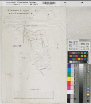 Overhagen (Lippstadt), Separation Overhagen, Bl. 4 Brouillonkarte Flur 8 Beibl.