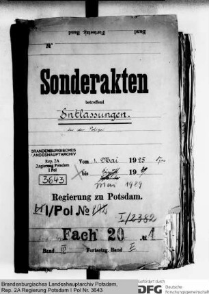 Entlassungen bei der Polizei. Einzelfälle