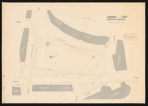 Münsterplatz, Bonn Grünplanung: Lageplan als Planungsunterlage 1:200