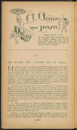 El amor que pasa - LIX En mitad del camino de la vida...