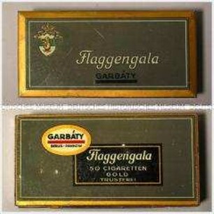 Blechdose für 50 Zigaretten "Flaggengala"