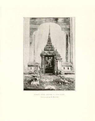 Entrée d'une pagode à Vien-Tiane (Communiqué par M. Blanchet)