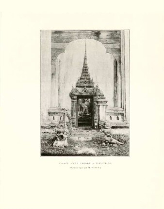 Entrée d'une pagode à Vien-Tiane (Communiqué par M. Blanchet)