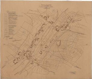 Gsaenger, Gustav; Moosburg - Langenbach (Bayern); Bebauungspläne - vorläufiger Wirtschaftsplan, Vorschlag 2 (Lageplan)