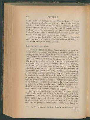 Sobre la revisión de ideas
