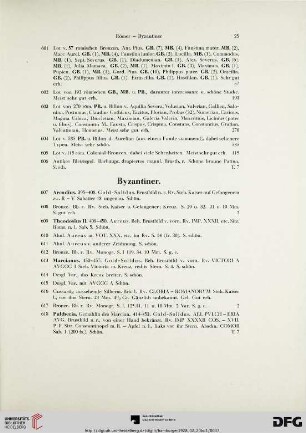 Byzantiner (Nr. 607-706)