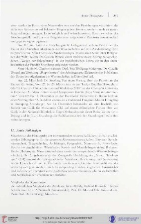 15. Année Philologique