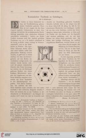 Romanischer Taufstein zu Geistingen