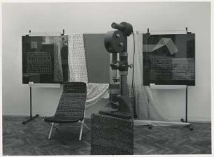 X. Triennale Mailand, Deutsche Abt., Leitz Toleranzdickenmesser und Wilde und Spieth Stuhl