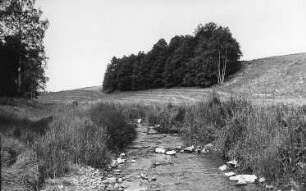 Niederschöna-Hetzdorf-Herrndorf. Der Hetzbach unterhalb der Funkemühle in Richtung Triebisch