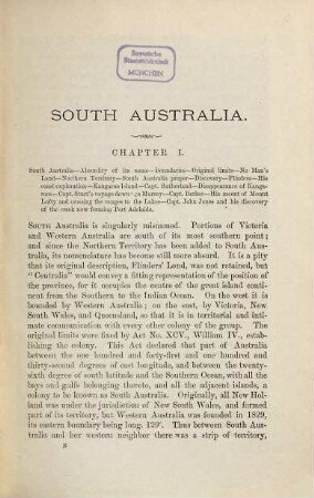 South Australia : its history, productions, and natural resources ; written for the Calcutta exhibition by request of the South Australian Government