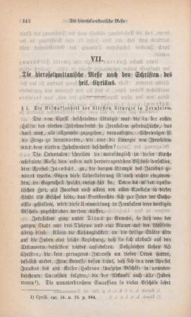 142-157 Die hierosolymitanische Messe nach den Schriften des h. Cyrillus