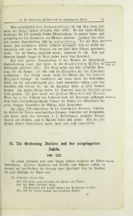 II. Die Eroberung Italiens und der vorgelagerten Inseln 280-222