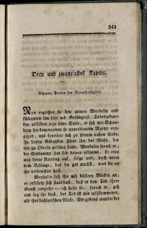 Drey und zwanzigstes Kapitel. - Vier und zwanzigstes Kapitel.