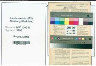 Entnazifizierung Maria Rygus , geb. 15.01.1901 (Pflegerin)