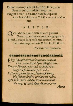 Euge Magistralis Phoebeum linea montem ...