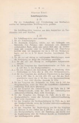 Vierter Titel. Schöffengerichte