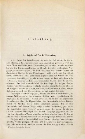 Untersuchungen zur Mechanik der Nerven und Nervencentren, 1. Ueber Verlauf und Wesen der Nervenerregung
