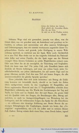 11. Kapitel: Rückblick.