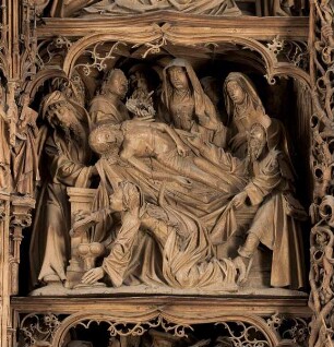 Sieben-Schmerzen-Altar — Die sieben Schmerzen Mariä — Grablegung Christi