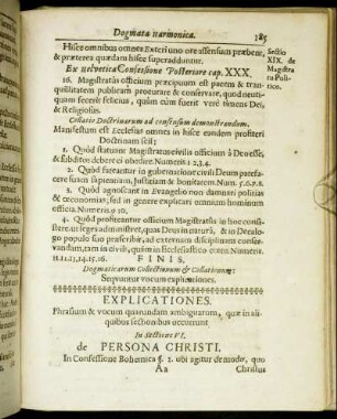 Explicationes. Phrasium & vocum quarundam ambiguarum, quæ in aliquibus sectionibus occurrunt.