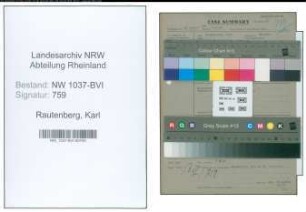 Entnazifizierung Karl Rautenberg , geb. 10.08.1897 (Kriminalsekretaer)