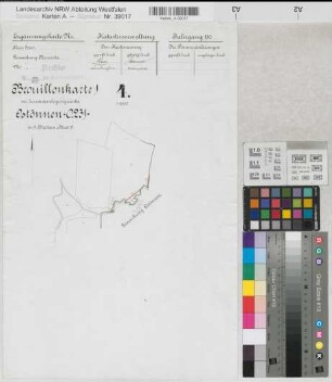 Ostönnen (Soest), Zusammenlegung Ostönnen, Brouillonkarte 1 Mawicke Flur 4