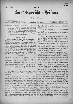 No. 15. 12. April 1873